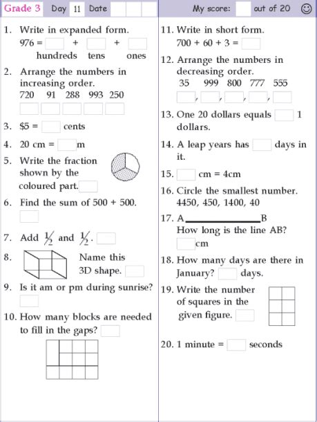11Th Grade Math Topics 11Th Grade Math Topics