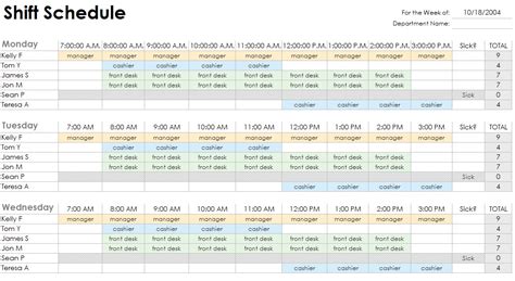 12 Free Sample Staff Schedule Templates Printable Samples 12 Free Sample Staff Schedule Templates Printable Samples