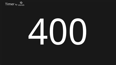 400 Seconds In Minutes