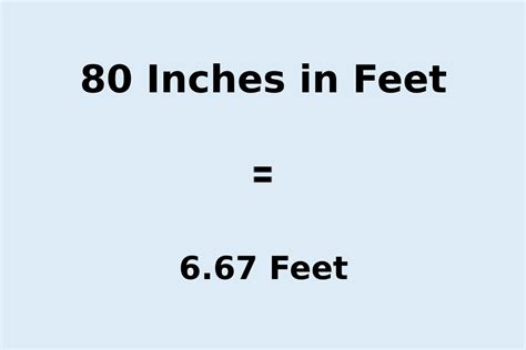 80 Inches In Feet