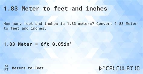 83 M To Feet