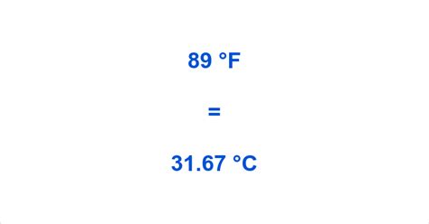 89 F To C