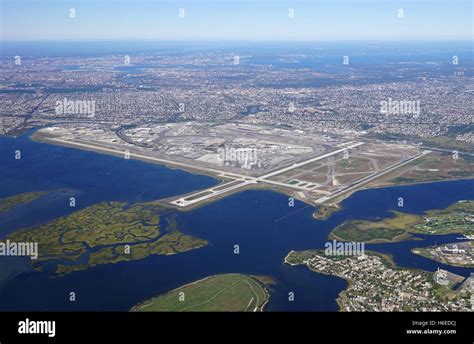Aerial View Of The John F Kennedy International Airport Jfk In Aerial View Of The John F Kennedy International Airport Jfk In