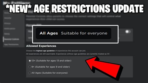 5 Roblox Age Limits