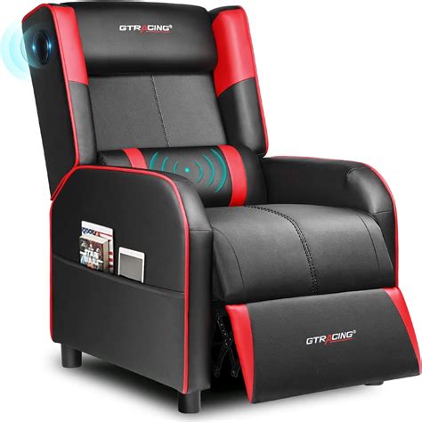 Amazon Com Gtracing Gaming Recliner Chair With Bluetooth Speakers Amazon Com Gtracing Gaming Recliner Chair With Bluetooth Speakers