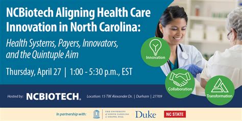 April Conference Aims To Align Health Care Innovation In North Carolina April Conference Aims To Align Health Care Innovation In North Carolina