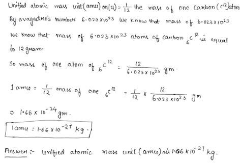 Atomic Mass Unit To Kg Atomic Mass Unit To Kg