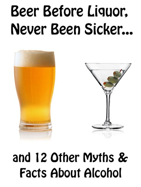 Beer Before Liquor Saying