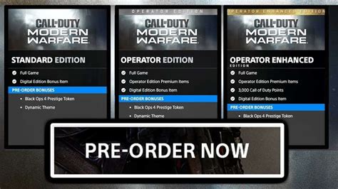 Call Of Duty Modern Warfare Pre Order Guide Dark Edition Precision Call Of Duty Modern Warfare Pre Order Guide Dark Edition Precision