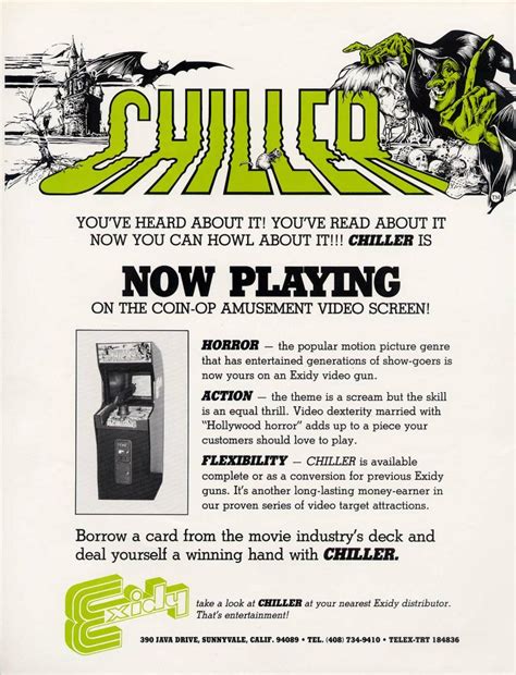 Chiller Classic Arcade Game Chiller Classic Arcade Game
