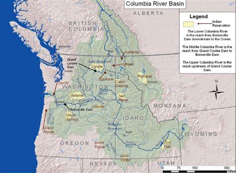 Columbia River Map
