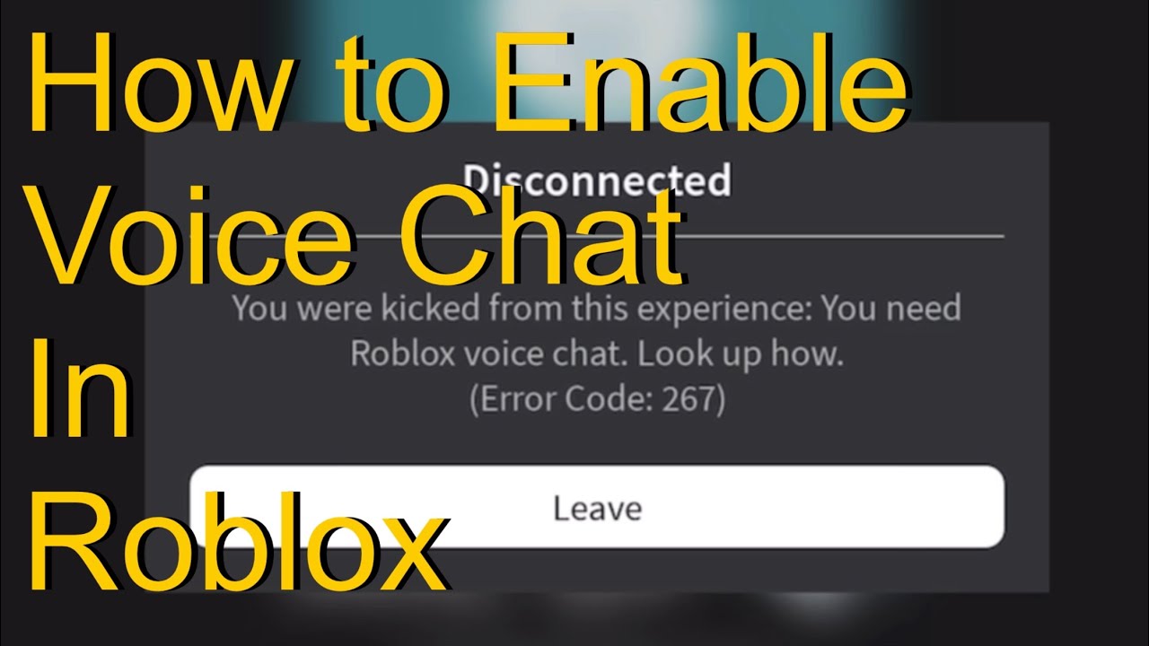 Enable Voice Chat on Roblox Enable Voice Chat on Roblox