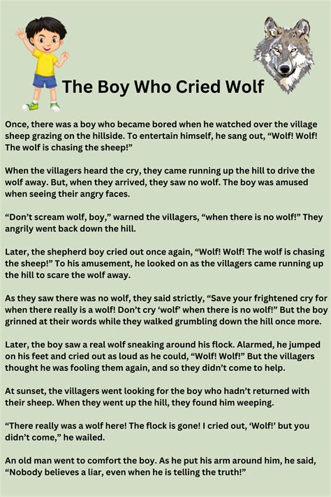 English Moral Story The Boy Who Cried Wolf Questions And Art Activity Steemit English Moral Story The Boy Who Cried Wolf Questions And Art Activity Steemit