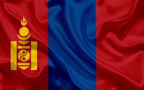 Flag In Mongolia Flag In Mongolia
