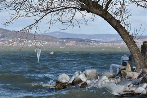 Freezing Temperatures And Strong Winds Turned Balaton Lake Into A Freezing Temperatures And Strong Winds Turned Balaton Lake Into A