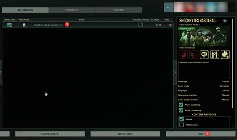 Getting Started With Your Barotrauma Server Knowledgebase Shockbyte