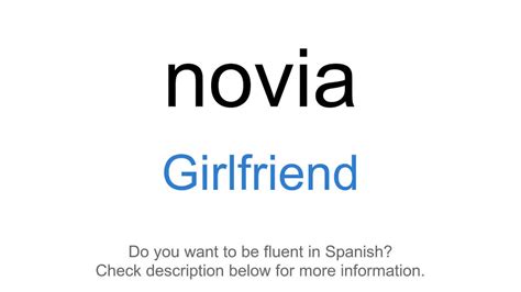 Girlfriend In Spanish
