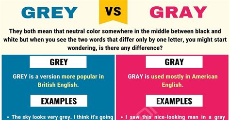 Grey Vs Gray