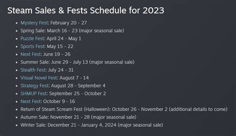 Here S Every Official Steam Sales Date For 2023 Technave Here S Every Official Steam Sales Date For 2023 Technave
