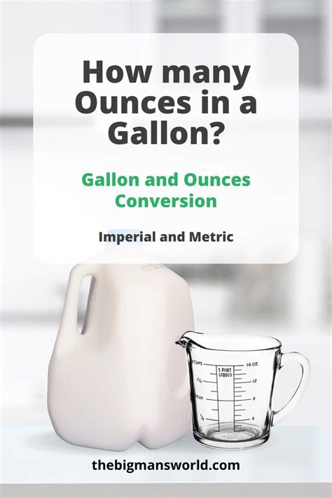 How Many Ounces In A Gallon Oz To Gallons Guide The Big Man S World How Many Ounces In A Gallon Oz To Gallons Guide The Big Man S World