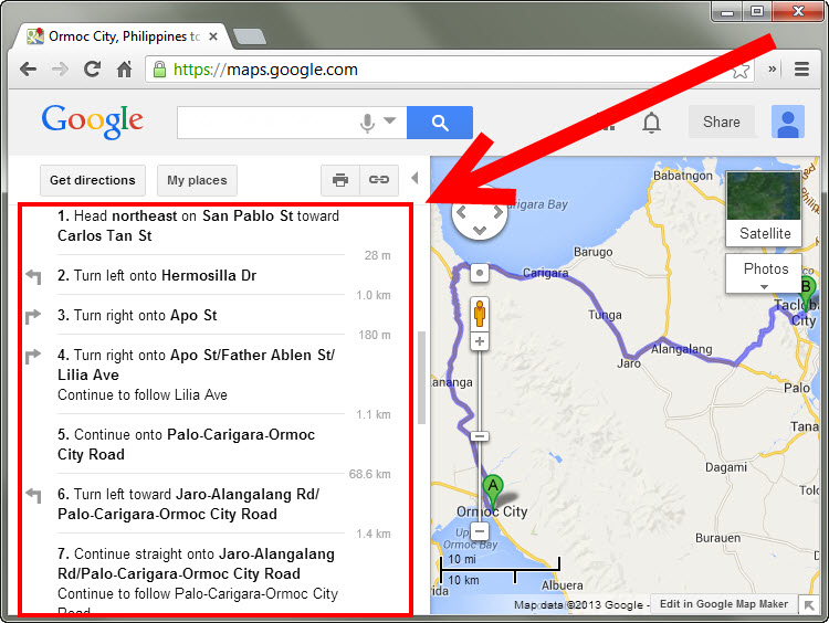 How To Get Driving Directions And More From Google Maps