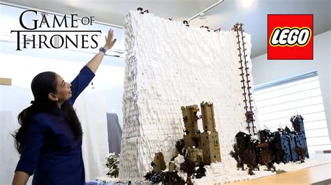 Huge Lego Game Of Thrones White Wall With 200 000 Pieces Castle Black