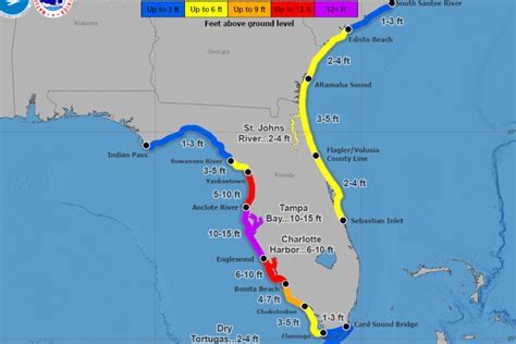 Hurricane Milton Storm Surge Map