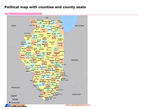 Illinois County Map Editable Powerpoint Maps Illinois County Map Editable Powerpoint Maps