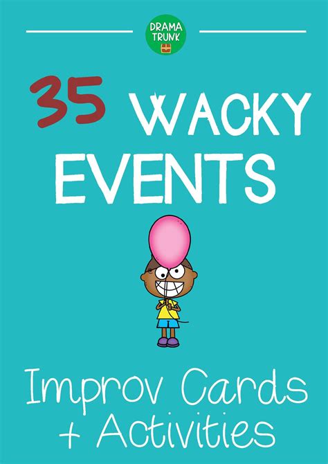 Improv Games These Wacky Events Cards Are Ready To Cut Out And Use Improv Games These Wacky Events Cards Are Ready To Cut Out And Use