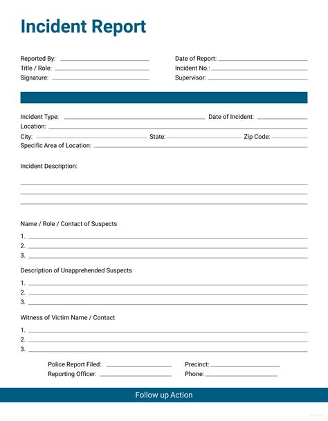 Incident Report Template