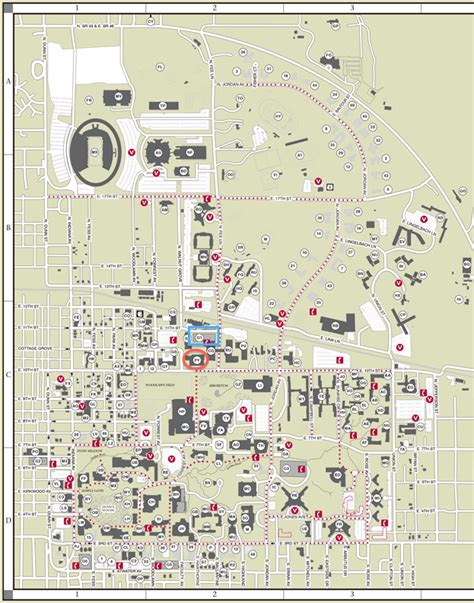 Indiana University Bloomington Campus Map Map Indiana University Bloomington Campus Map Map