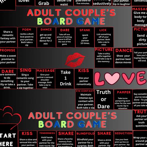 Intimate Adventures Couple Board Game Fun Sensual Printable Couple Intimate Adventures Couple Board Game Fun Sensual Printable Couple