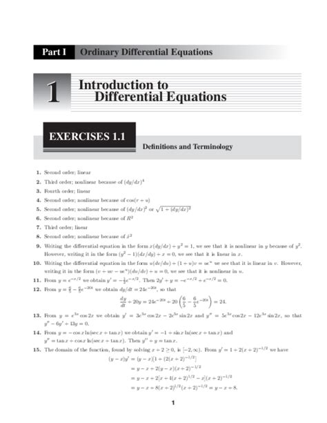 Introduction To Differential Equations Part 1 Introduction To Differential Equations Part 1