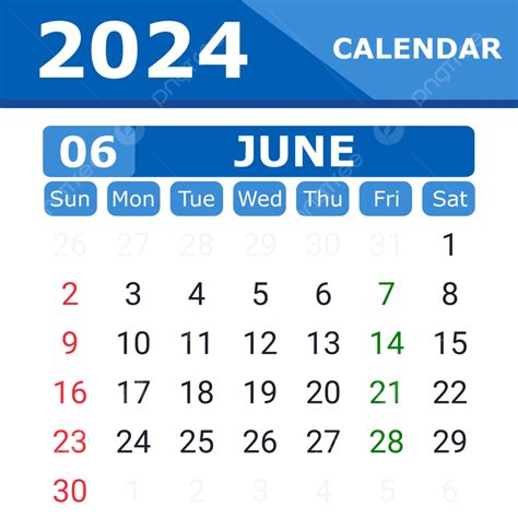 June Calendar 2024