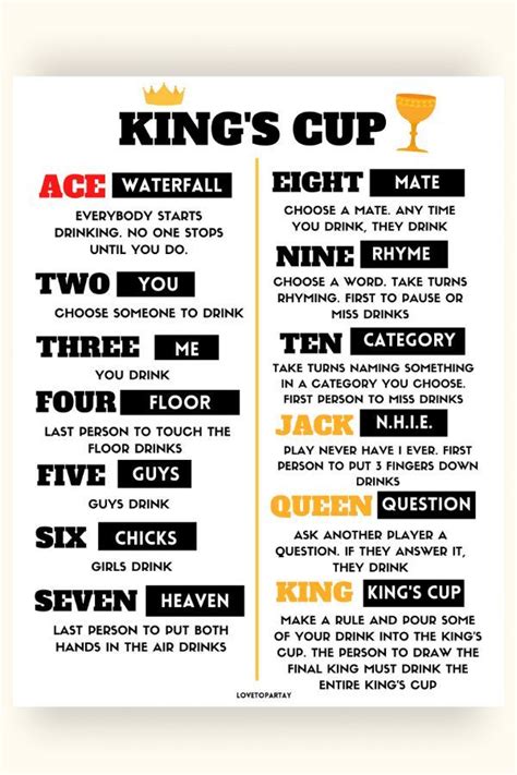 Kings Cup Card Game Rules Ethelyn Ramsay Kings Cup Card Game Rules Ethelyn Ramsay