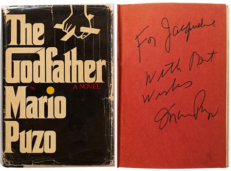 Lot Detail Mario Puzo Signed First Edition Of The Godfather With Dust Jacket Lot Detail Mario Puzo Signed First Edition Of The Godfather With Dust Jacket
