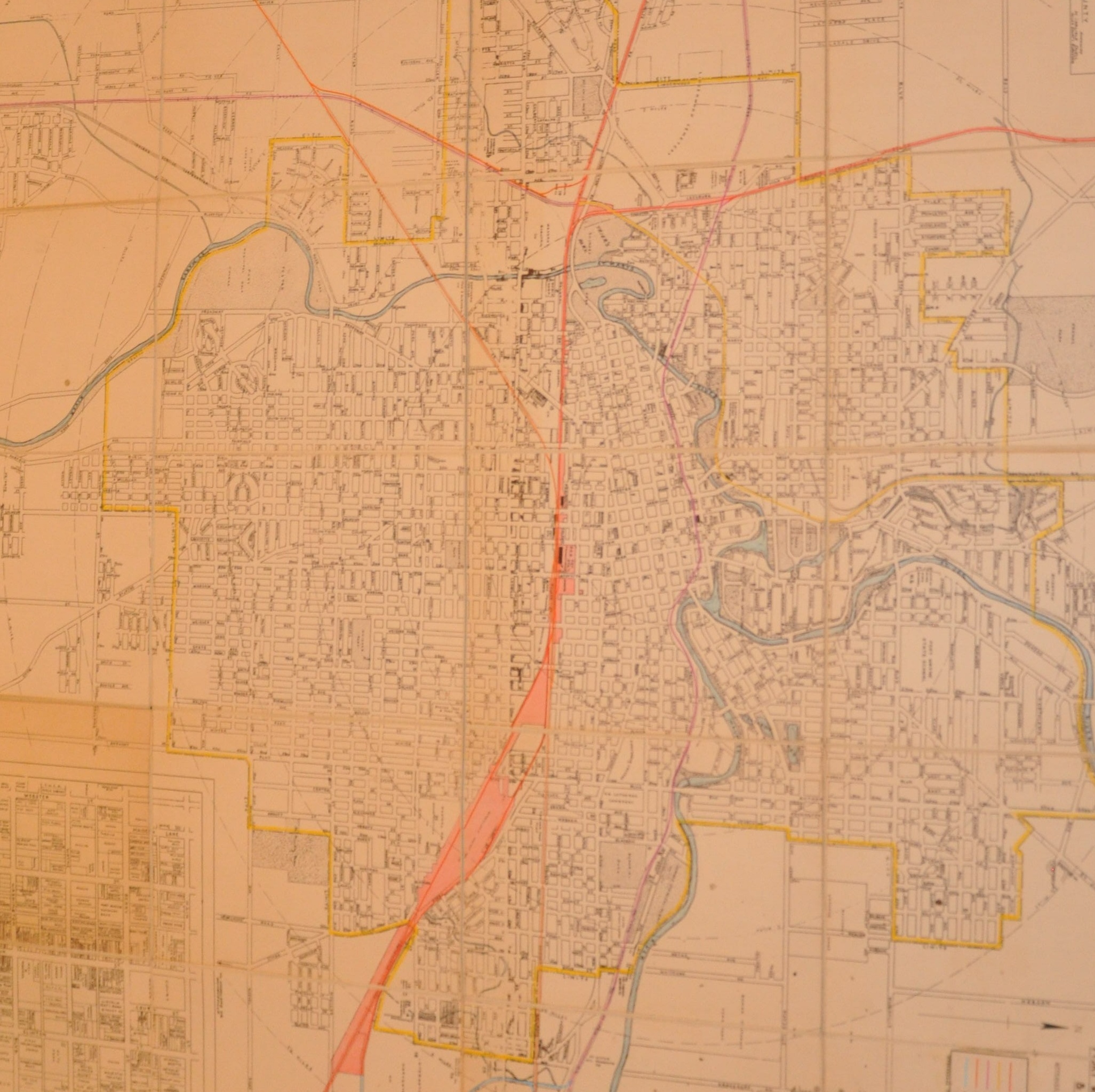Map Image Of Fort Wayne Indiana Stock Image Image Of County