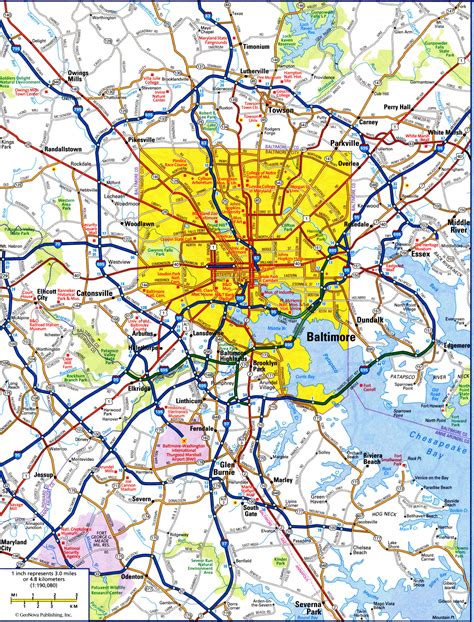 Map Of Baltimore Map Of Baltimore