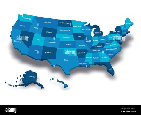 Map Of United States Of America Usa With State Postal Abbreviations 3D Vector Map With Dropped Shadow Stock Vector Image Art Alamy Map Of United States Of America Usa With State Postal Abbreviations 3D Vector Map With Dropped Shadow Stock Vector Image Art Alamy