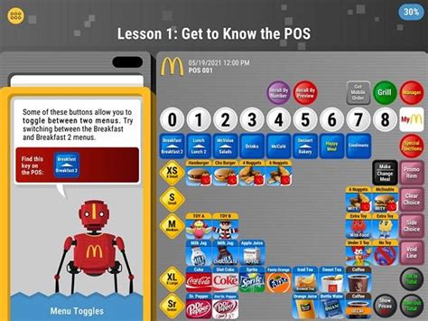 McDonalds Cashier Training Game