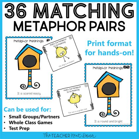 Metaphors Game Print And Digital The Teacher Next Door Metaphors Game Print And Digital The Teacher Next Door