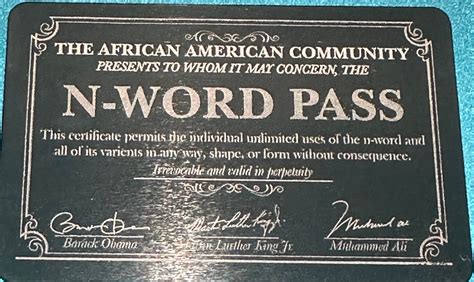 N Word Pass