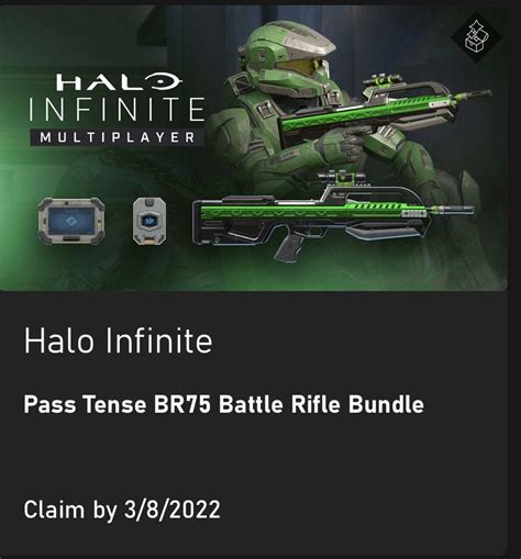 New Game Pass Ultimate Perk Pass Tense Br75 Battle Rifle Bundle Halo New Game Pass Ultimate Perk Pass Tense Br75 Battle Rifle Bundle Halo