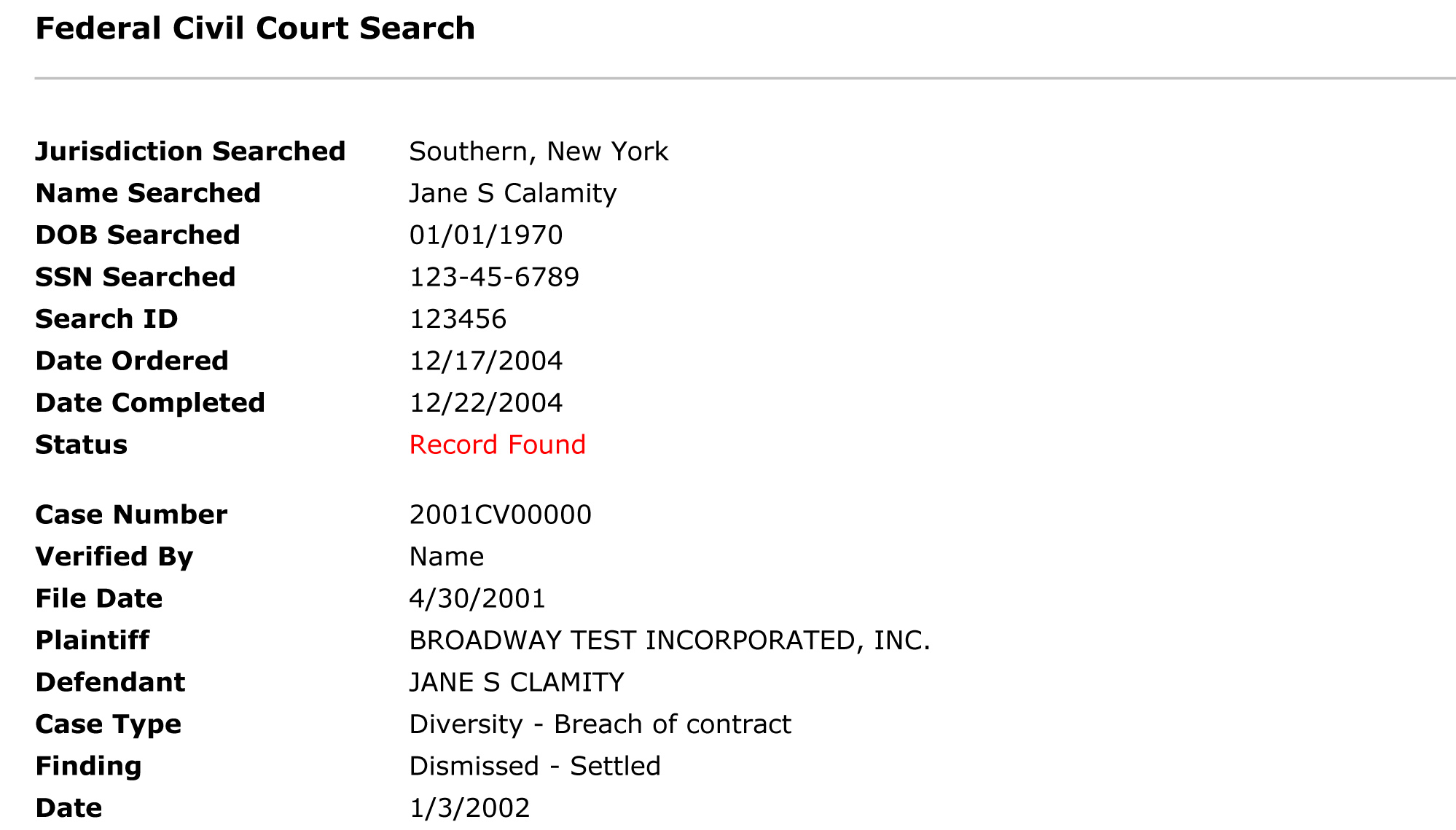 New York Court Case Search By Name