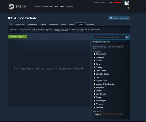 No Steam Guides Are Showing This Is For Every Game I Have Looked Up As No Steam Guides Are Showing This Is For Every Game I Have Looked Up As