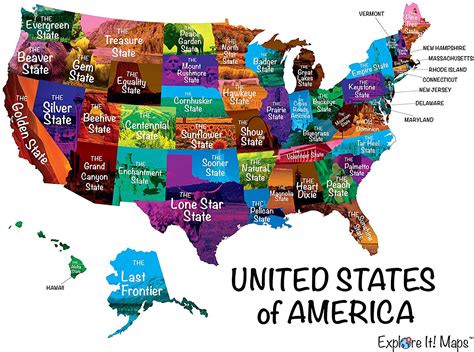 Official And Nonofficial Nicknames Of U S States Official And Nonofficial Nicknames Of U S States