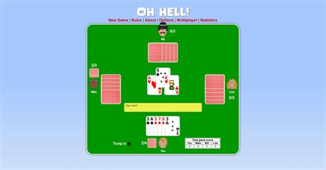 Play Oh Hell Card Game Online