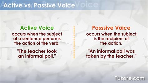 Passive Vs Active