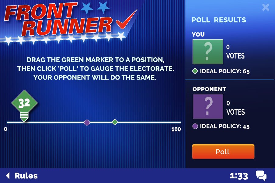 Political Games Experiments Two Candidate Election Game Political Games Experiments Two Candidate Election Game