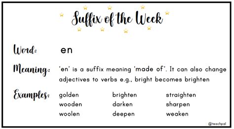 Prefix Mis And Suffix En Of The Week Year 5 Prefix Mis And Suffix En Of The Week Year 5